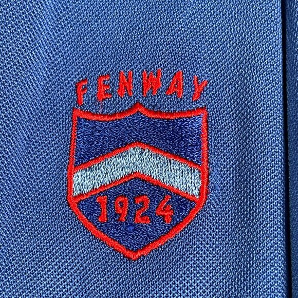 Peter Millar Polo Shirt Mens Size L Blue Striped Summer Comfort Fenway Golf Club - Picture 3 of 9